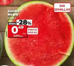 Dia Sandia negra oferta