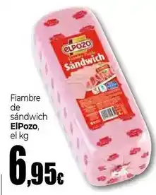 Unide Supermercados Elpozo - fiambre de sandwich oferta
