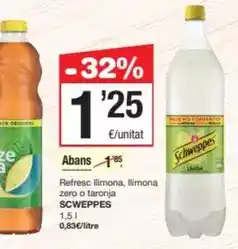 SPAR Fragadis Schweppes - refresc llimona oferta