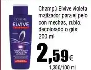 FROIZ Elvive - champú violeta matizador para el pelo con mechas oferta