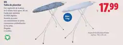 Lidl W5 Tabla de planchar oferta