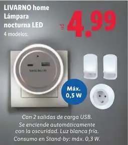 Lidl LIVARNO HOME Lámpara nocturna LED oferta