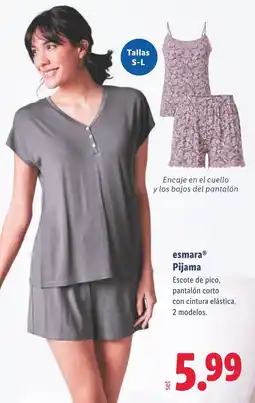 Lidl ESMARA Pijama oferta