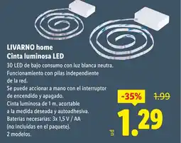 Lidl LIVARNO HOME Cinta luminosa LED oferta