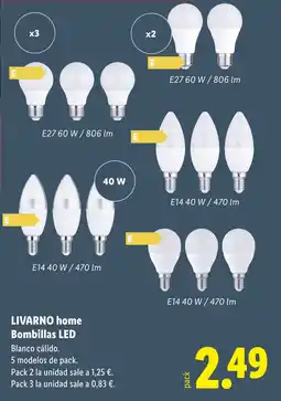 Lidl LIVARNO HOME Bombillas LED oferta