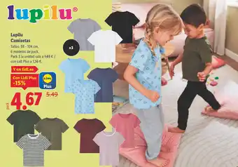 Lidl LUPILU Camisetas oferta