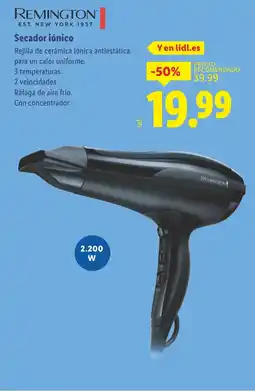 Lidl REMINGTON Secador iónico oferta