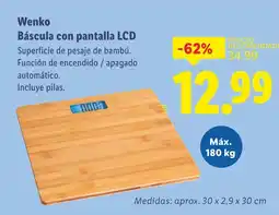 Lidl WENKO Báscula con pantalla LCD oferta