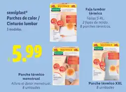 Lidl SENSIPLAST Parches de calor / Cinturón lumbar oferta