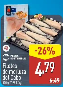 ALDI Filetes de merluza del Cabo oferta