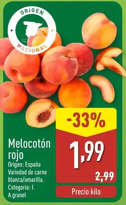 ALDI Melocotón rojo oferta