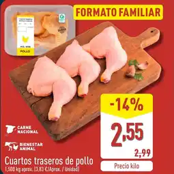 ALDI Cuartos traseros de pollo oferta