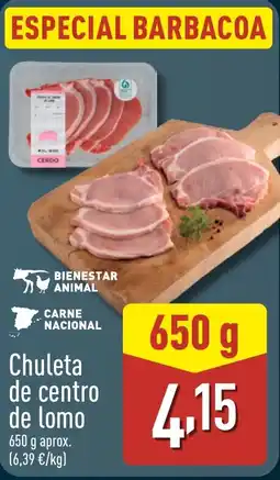 ALDI Chuleta de centro de lomo oferta