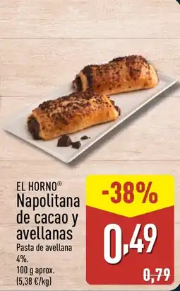 ALDI EL HORNO Napolitana de cacao y avellanas oferta