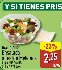 ALDI DAYLICIOUS Ensalada al estilo Mykonos oferta