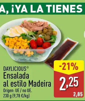 ALDI DAYLICIOUS Ensalada al estilo Madeira oferta