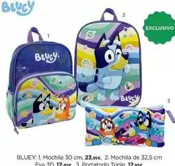 Hipercor Bluey - mochila oferta