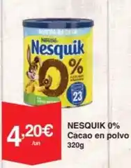 SPAR Fragadis Nestlé - nesquik 0% cacao en polvo oferta