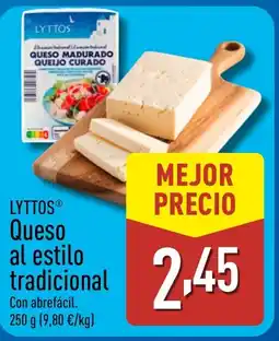 ALDI LYTTOS Queso al estilo tradicional oferta