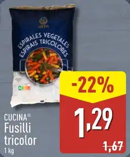 ALDI CUCINA Fusilli tricolor oferta
