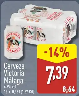 ALDI Cerveza Victoria Málaga oferta