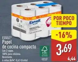 ALDI ESSELT Papel de cocina compacto oferta