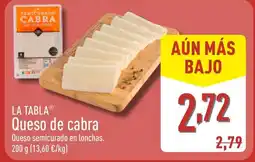 ALDI LA TABLA Queso de cabra oferta