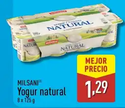 ALDI MILSANI Yogur natural oferta