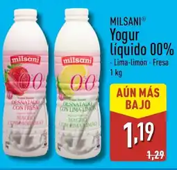 ALDI MILSANI Yogur Líquido 00% oferta