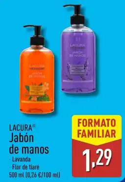 ALDI LACURA Jabón de manos oferta