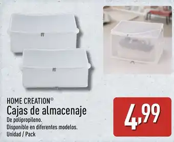 ALDI HOME CREATION Cajas de almacenaje oferta