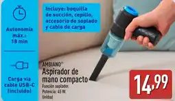 ALDI AMBIANO Aspirador de mano compacto oferta