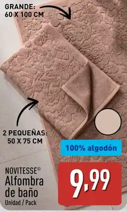 ALDI NOVITESSE Alfombra de baño oferta