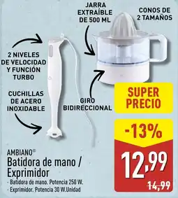 ALDI AMBIANO Batidora de mano/ Exprimidor oferta