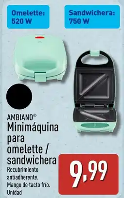 ALDI AMBIANO Minimáquina para omelette/ sandwichera oferta