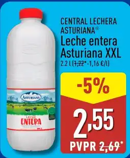 ALDI CENTRAL LECHERA ASTURIANAⓇ Leche entera Asturiana XXL oferta