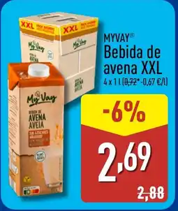 ALDI MYVAY Bebida de avena XXL oferta