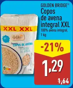 ALDI GOLDEN BRIDGE Copos de avena integral XXL oferta