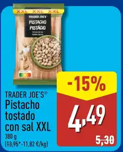 ALDI TRADER JOE'S Pistacho tostado con sal XXL oferta