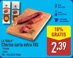 ALDI LA TABLA Chorizo sarta extra XXL oferta