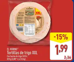 ALDI EL HORNO Tortillas de trigo XXL oferta