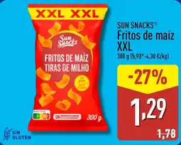 ALDI SUN SNACKS Fritos de maíz XXL oferta