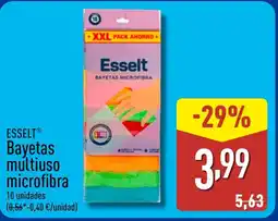 ALDI ESSELT Bayetas multiuso microfibra oferta