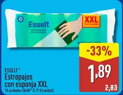 ALDI ESSELT Estropajos con esponja XXL oferta