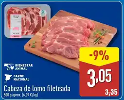 ALDI Cabeza de lomo fileteada oferta