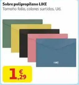 Alcampo Sobre polipropileno like oferta