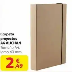 Alcampo AUCHAN Carpeta proyectos a4 oferta