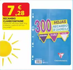 Alcampo CLAIREFONTAINE Recambio oferta