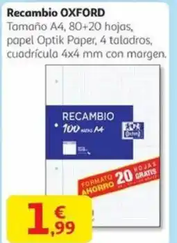 Alcampo OXFORD Recambio oferta