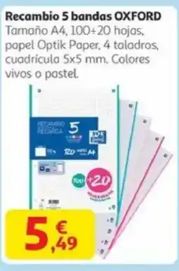 Alcampo OXFORD Recambio 5 bandas oferta